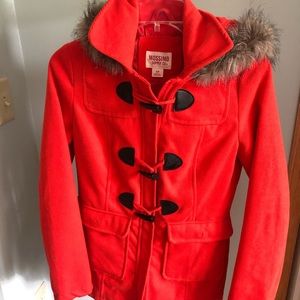 Small orange peacoat